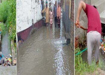 दो दिनों की बारिश ने किया लोगों को बेहाल, घरो में घुसा पानी