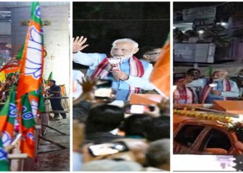 रांची में PM के रोड शो में उमड़ा जनसैलाब, चंदनकियारी और गुमला में हुई सभा