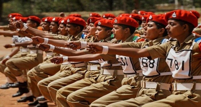 Bengaluru: Agniveer women personnel undergo a training session at Corps of Military Police, in Bengaluru, Tuesday, March 7, 2023. (PTI Photo/Shailendra Bhojak)(PTI03_07_2023_000198B)